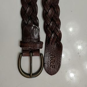 4/$20 39 inch woven leather Abercrombie Belt